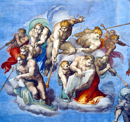 Michelangelo Angels Judgement Sistine Chapel Art